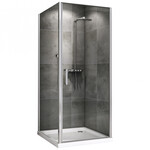 Душевое ограждение Abber Sonnenstrand 90х80 см AG04090-S80, хром/прозрачное фото 