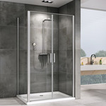 Душевое ограждение Abber Sonnenstrand 100х70 см AG04100C-S70, хром/прозрачное фото 