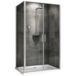 Душевое ограждение Abber Sonnenstrand 100х90 см AG04100C-S90, хром/прозрачное фото 