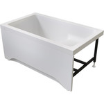 Ванна акриловая сидячая Радомир Джоанна 120x70 см (в комплекте каркас), Размер - мм: 1200х700 фото 2