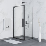 Душевое ограждение RGW SV-43-1B 80x100 см 063243180-014, чёрный/прозрачное фото 