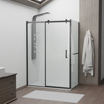 Душевое ограждение RGW TO-44-1B 170x80 см 020744178-14 (стекло 8 мм) чёрный/прозрачное фото 