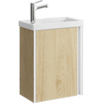 Тумба подвесная с раковиной Aqwella Urban 45 см URB0145DD, дуб давос, Цвет фасада: светлое дерево фото 