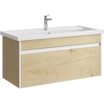 Тумба подвесная с раковиной Aqwella Urban 100 см URB0110DD, дуб давос, Цвет фасада: светлое дерево фото 