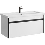 Пенал подвесной Aqwella Urban 35 см URB0535W, белый глянцевый фото 7