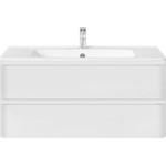 Тумба подвесная с раковиной Vincea Vico 100 см VMC-2V100GW, белый глянец фото 