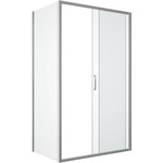 Душевое ограждение Bravat Drop 120х80 см, BS120.3100A, хром/прозрачное фото 