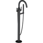 Смеситель для ванны Kludi Nova Fonte Puristic 205903915, черный матовый фото 