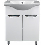 Тумба напольная с раковиной Стиль 60 см, белый фото 