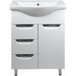 Тумба напольная с раковиной Стиль 60/3 см, белый фото 