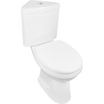 Унитаз-компакт угловой Creo Ceramique Project с крышкой микролифт фото 