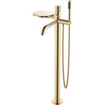 Смеситель для ванны напольный Boheme Stick 129-GG.2, золото, Цвет производителя: золото фото 