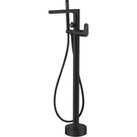 Смеситель для ванны напольный Boheme Spectre 459-B, чёрный матовый, Цвет производителя: чёрный матовый фото 