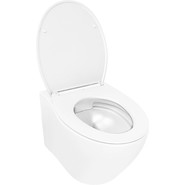 Унитаз подвесной безободковый Azario Keras AZ-99046W с тонкой крышкой микролифт, Цвет производителя: белый глянцевый фото 3