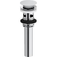 Донный клапан Damixa Option 210610200 удлинённый, белый глянцевый фото 