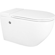 Унитаз подвесной импульсный Azario AZ-102C с тонкой крышкой микролифт (монтажная рама в комплекте) фото 