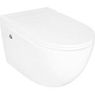 Унитаз подвесной импульсный Azario AZ-102C с тонкой крышкой микролифт (монтажная рама в комплекте) фото 2