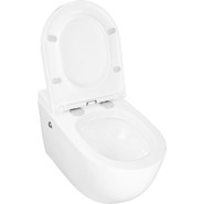 Унитаз подвесной импульсный Azario AZ-102C с тонкой крышкой микролифт (монтажная рама в комплекте) фото 4