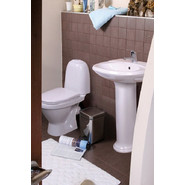 Унитаз напольный Sanita Виктория эконом VICSACC01090111 с крышкой полипропилен фото 3