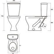 Унитаз напольный Sanita Эталон комфорт ETLSACC01030713 с крышкой микролифт фото 3