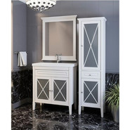 Зеркало Opadiris Палермо 80 см, белый фото 2