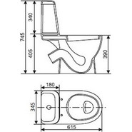 Унитаз-компакт Sanita Luxe MAX WC.CC/Max/2-DM/WHT.G/S1 с крышкой микролифт фото 5