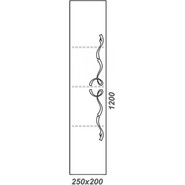 Пенал подвесной Aqwella Clarberg Due amanti 25 см Due.05.25/W/GL, белый/золото фото 4