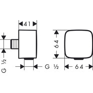 Шланговое подсоединение Hansgrohe Fixfit 26457000 фото 2