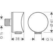 Шланговое подсоединение Hansgrohe Fixfit S 27453000 фото 2