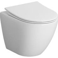 Унитаз подвесной Niagara Vista NG-9301 БЕЗОБОДКОВЫЙ с крышкой микролифт фото 