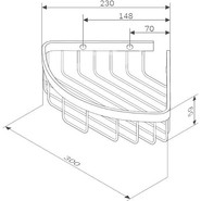 Полка угловая AM.PM Sense A7452200 фото 6