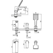 Смеситель для ванны Lemark Bronx LM3745BL, черный фото 3
