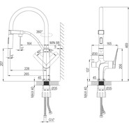 Смеситель для кухни Lemark Bronx LM3761GM, графит фото 3