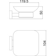 Мыльница Belz B90402, цвет вороненая сталь фото 2
