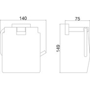 Держатель для туалетной бумаги Belz B90403, цвет вороненая сталь фото 2