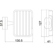 Мыльница Belz B90502-1, цвет вороненая сталь фото 2