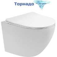 Инсталляция с подвесным унитазом комплект: Grohe Rapid SL 38772001+38732WM0 с подвесным безободковым унитазом Aquatek Европа AQ1900T-00 сиденье микролифт, крепление, кнопка смыва белый матовый (система смыва Торнадо), Цвет производителя: белый матовый фото 3