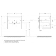 Тумба подвесная с раковиной BelBagno ETNA-600-2C-SO-RW-P 60 см, Rovere Moro, Цвет фасада: Rovere Moro фото 6