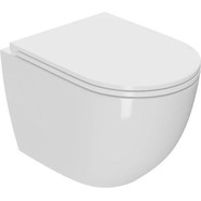 Унитаз подвесной безободковый Sintesi Evi SIN-TS-EVI-152 с крышкой микролифт (система смыва Торнадо) фото 2