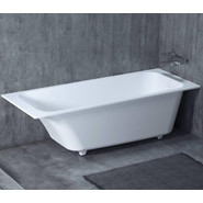 Ванна каменная Salini Orlanda Kit 180х80 см 102112G (S-Sense) покрытие ванны глянцевое (с монолитным экраном) фото 4