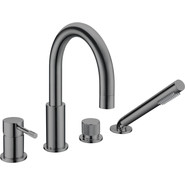 Смеситель для ванны Boheme UNO 460-SGM, shine gun metal фото 