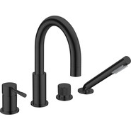 Смеситель для ванны Boheme UNO 460-B, чёрный матовый фото 