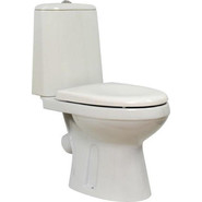 Унитаз-компакт Оскольская керамика Лея Люкс (косой выпуск) с крышкой дюропласт 41301130311 фото 