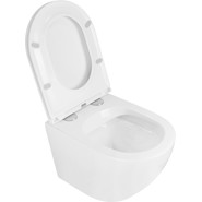 Унитаз подвесной безободковый Azario Grado AZ-0046 с тонкой крышкой микролифт фото 2