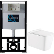 Инсталляция с подвесным унитазом Azario Mona AZ-8010-1000+AZ-0057 фото 