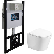 Инсталляция с подвесным унитазом Azario Atrio AZ-8010-1000+AZ-2330 фото 