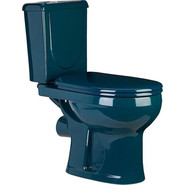 Унитаз-компакт Оскольская керамика Ирида Стандарт (горизонтальный выпуск) с полипропиленовой крышкой 40325130402, зеленый, Цвет производителя: зелёный фото 