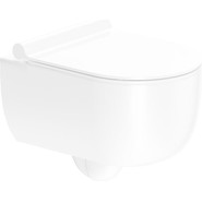 Унитаз подвесной безободковый Damixa Scandinavian Pure DX36C1701SC с тонкой крышкой микролифт фото 