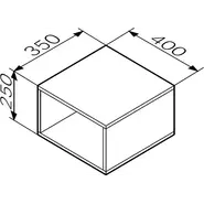 Модуль подвесной открытый Am.Pm Func 40 см M8FOH0401WM, белый матовый фото 4
