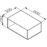 Модуль подвесной открытый Am.Pm Func 60 см M8FOH0601WM, белый матовый фото 4